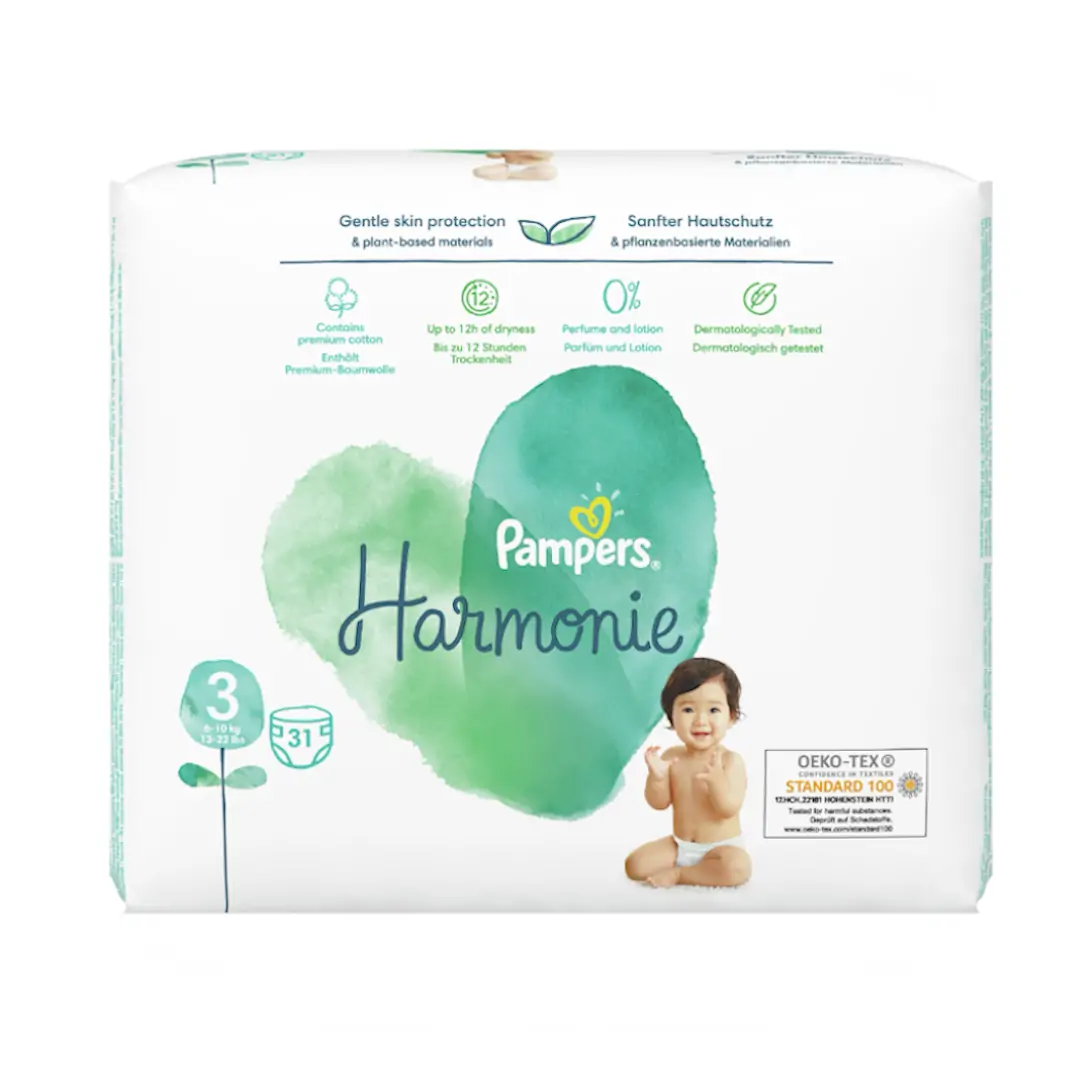 Pampers Harmonie Diapers size 3, 31pcs